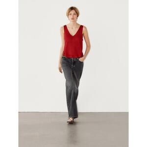 (6226) Massimo Dutti Top 100 % Linen - See Sizes Below